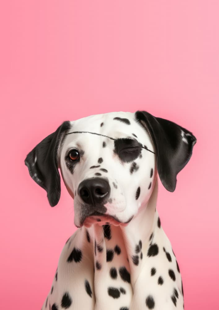 Pirate Dalmatian Wink by Artem Pozdniakov — canvas wall art