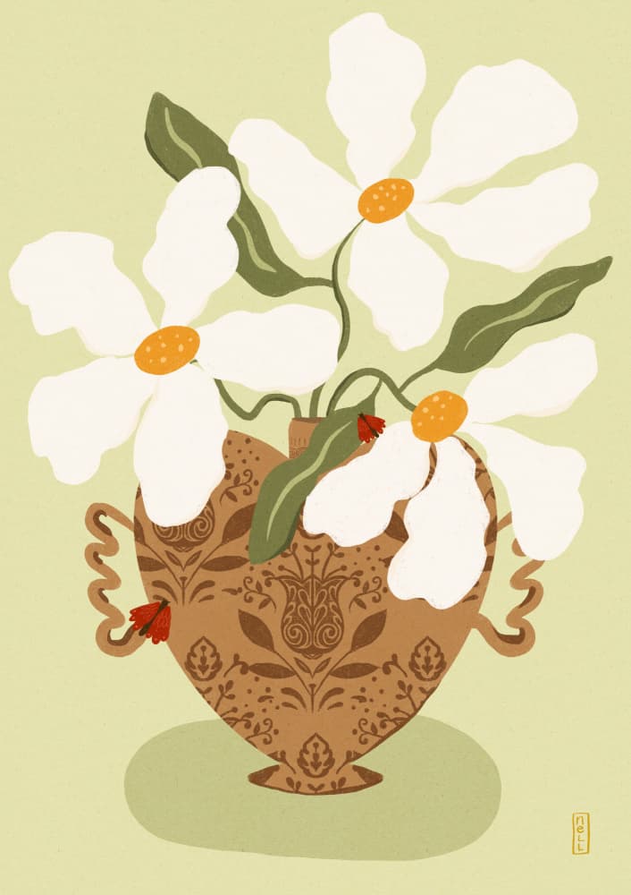 Whimsical Floral Heart