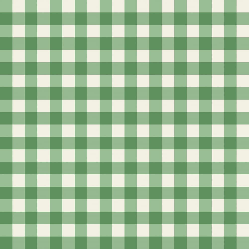 Classic Green Gingham by Annick — canvas wall art