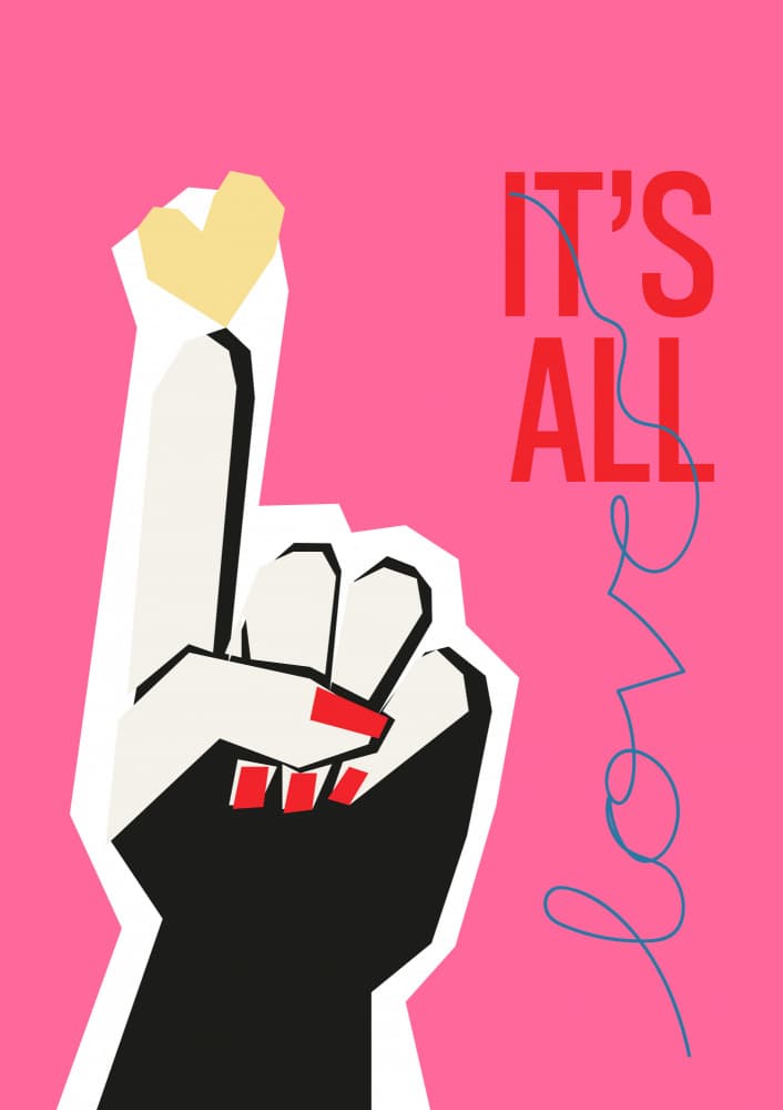 It's All Love by Frances Collett — canvas wall art