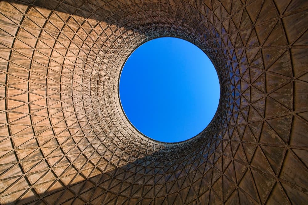 Geometric Sky Dome by Jure Kravanja — canvas wall art