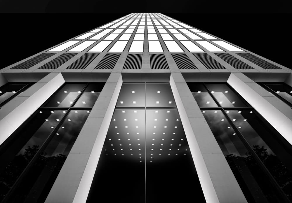 Modern Geometric Skyscraper by jordiegeatorrent — canvas wall art