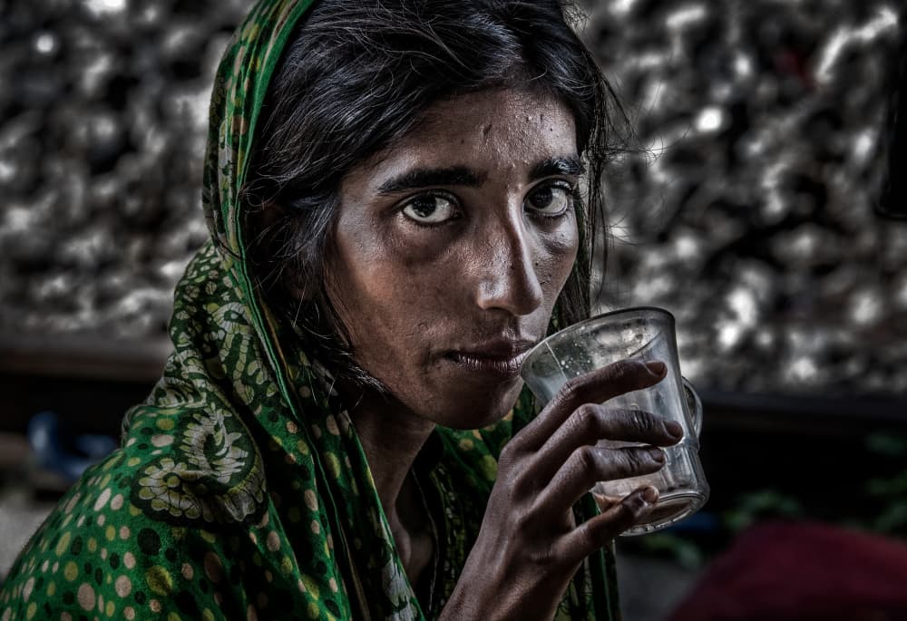 Woman Drinking Tea by Joxe Inazio Kuesta Garmendia — canvas wall art