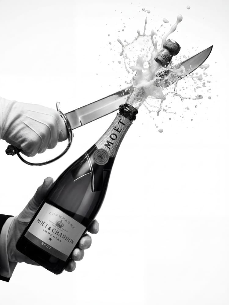 Sabering Champagne Pop by Andreas Magnusson — canvas wall art