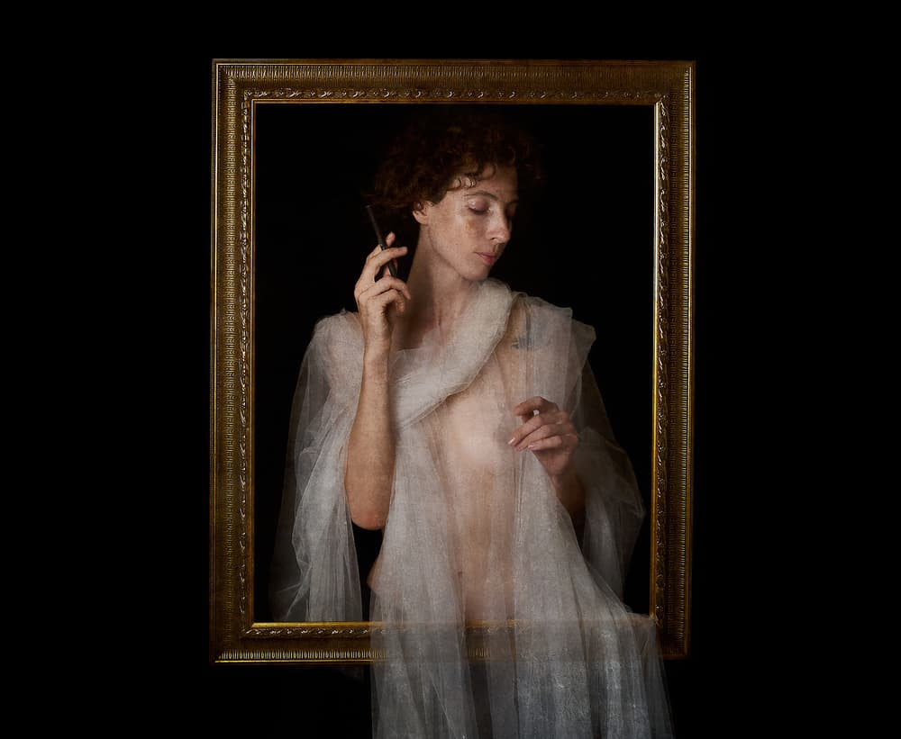 Ethereal Framed Portrait by Thanakorn Chai Telan — canvas wall art