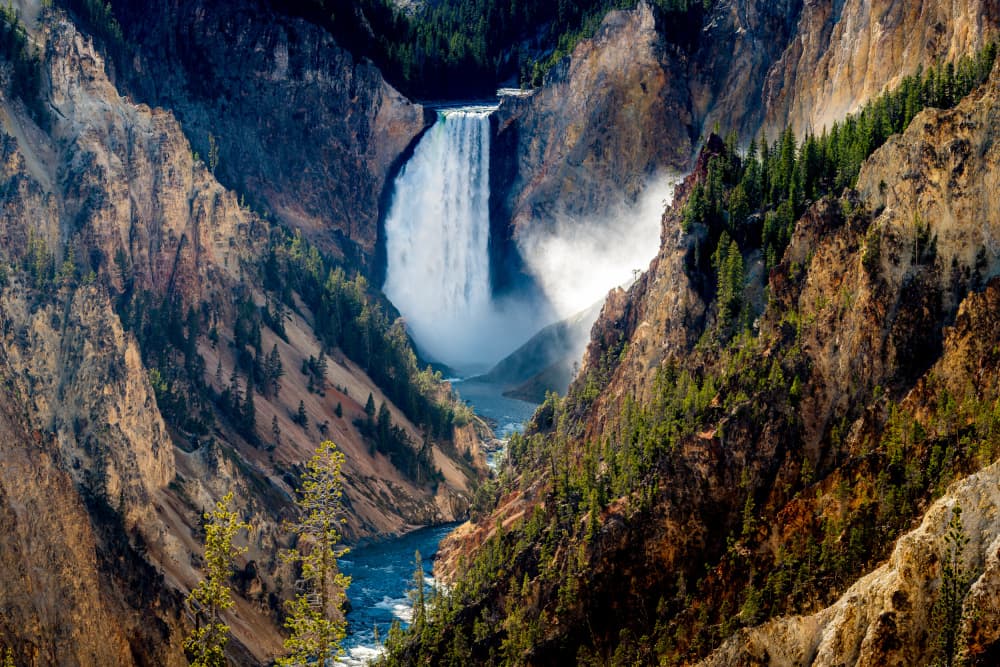 Majestic Canyon Falls by Lisa Aurora Campbell — canvas wall art
