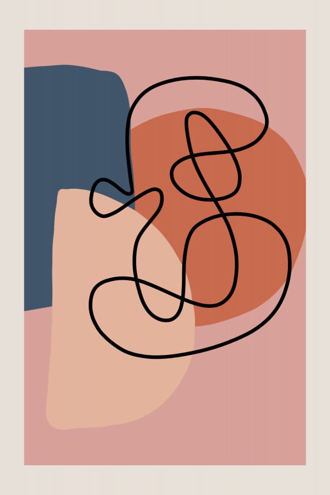 Organic Line Portrait by Talitha McQueen — canvas wall art