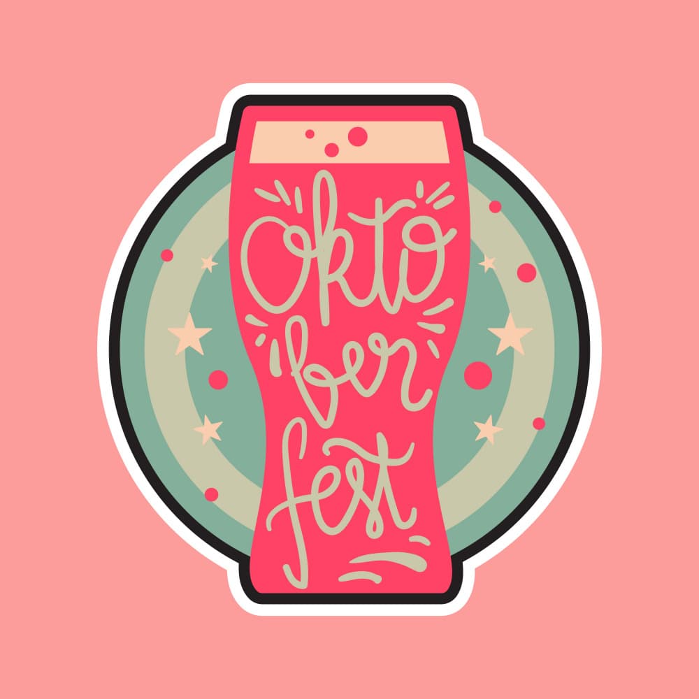 Oktoberfest Beer Glass by Marika Barsrsind — canvas wall art