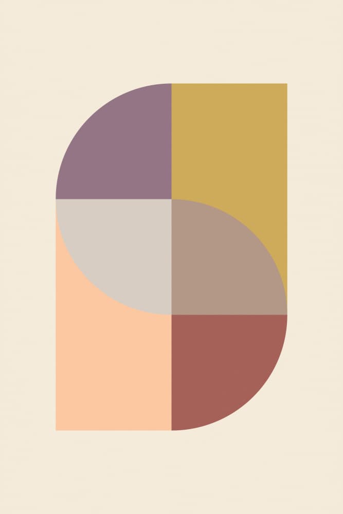 Modern Curved Shapes by Pictufy Studio — canvas wall art