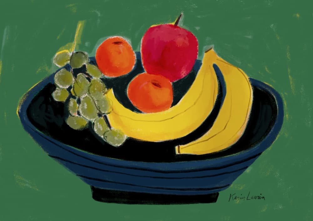 Vibrant Fruit Still Life by Karin Lauria — canvas wall art