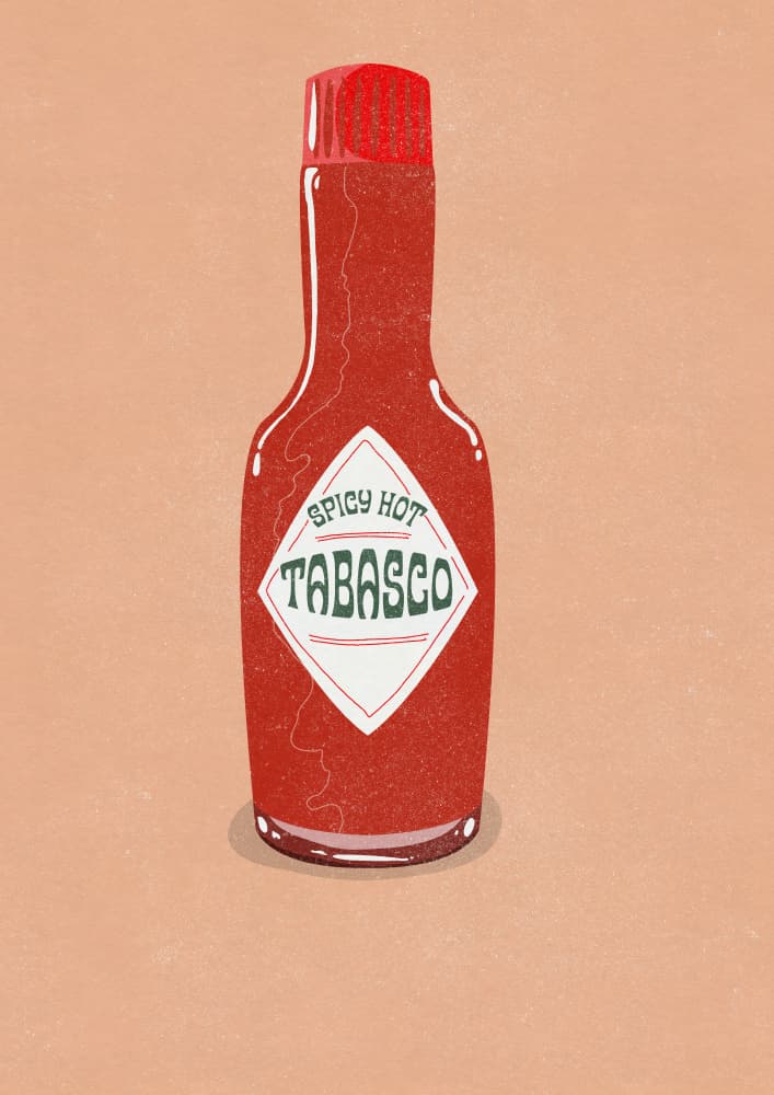 Classic Hot Sauce Bottle by Nicholas — canvas wall art