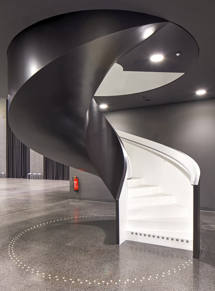 Elegant Spiral Staircase by Martin Fleckenstein — canvas wall art