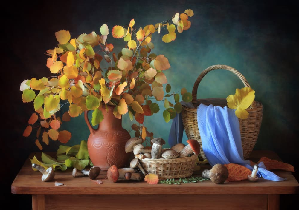 Cozy Autumn Harvest by Tatyana Skorokhod — canvas wall art