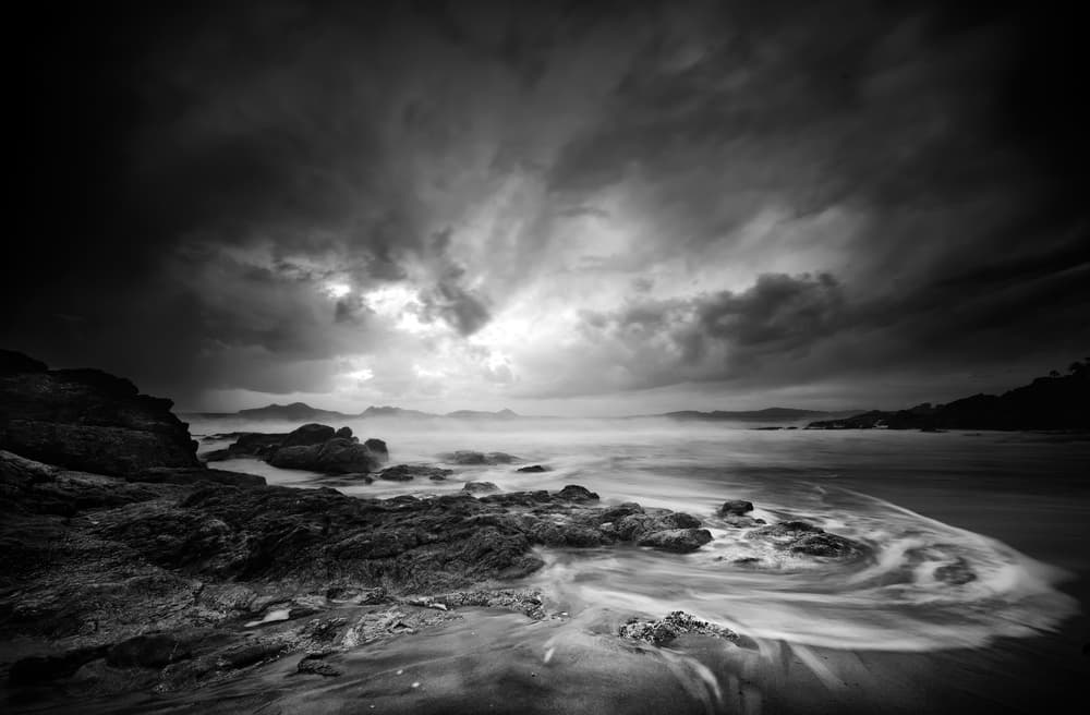 Stormy Ocean Shore by Santiago Pascual Buye — canvas wall art