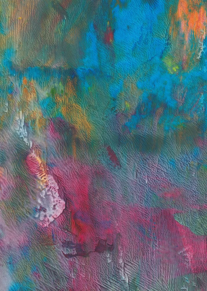 Colorful Abstract Texture by Maira Ribena — canvas wall art