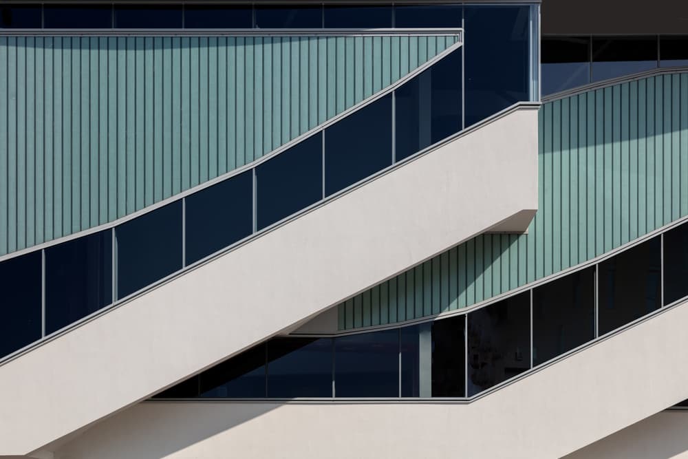 Curved Glass Architecture by Theo Luycx — canvas wall art