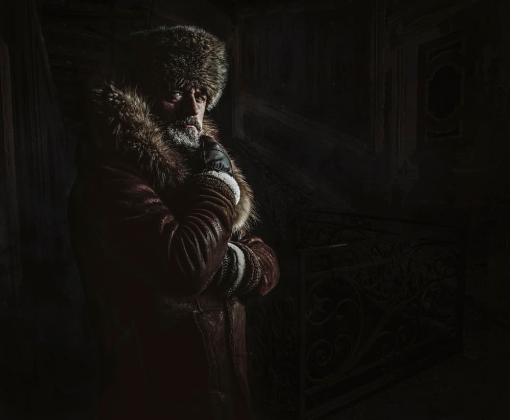 Moody Man In Fur by gNo — canvas wall art