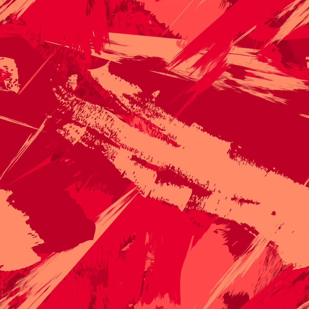 Dynamic Crimson Strokes by Marika Barsrsind — canvas wall art