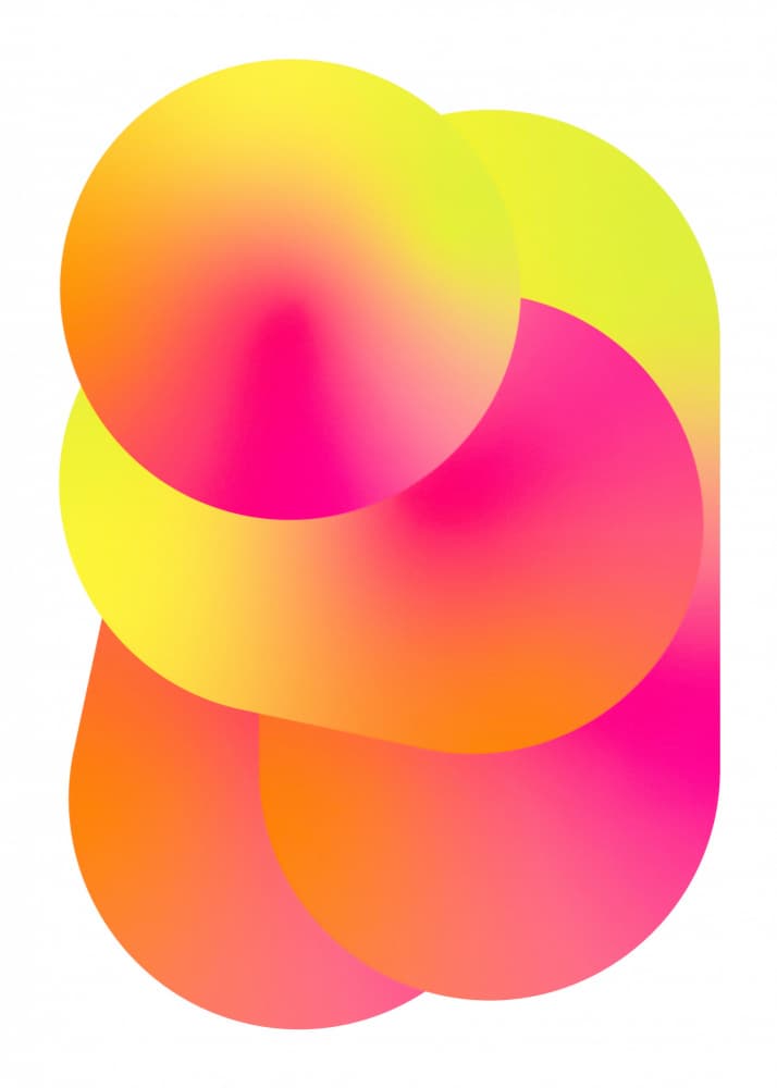 Fluid Neon Gradients by Valeria Castillo — canvas wall art