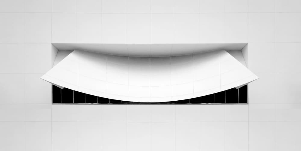 Modern White Curve by Ivan Huang — canvas wall art