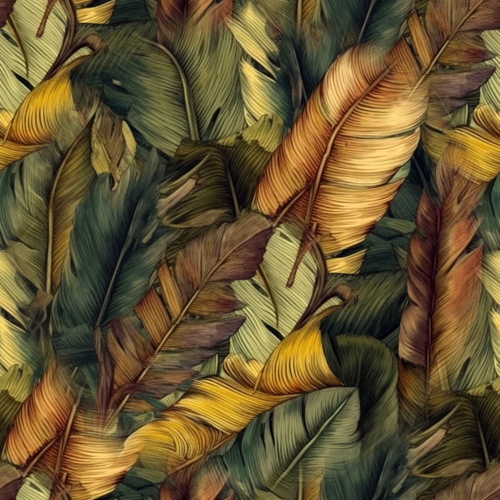 Textured Tropical Leaves by Justyna Jaszke — canvas wall art