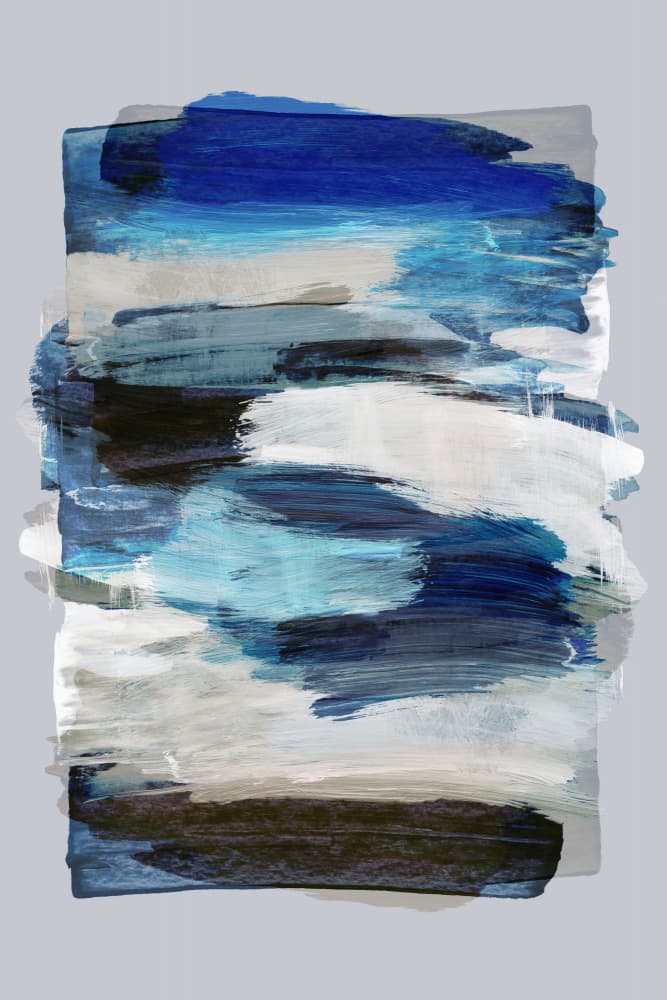 Abstract Brush Strokes 78Y by Mareike Böhmer — canvas wall art