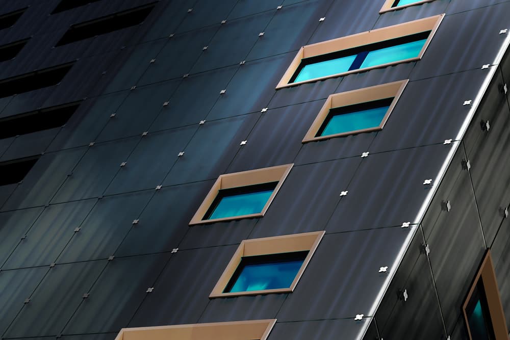 Modern Building Reflections by Marc Huybrighs — canvas wall art