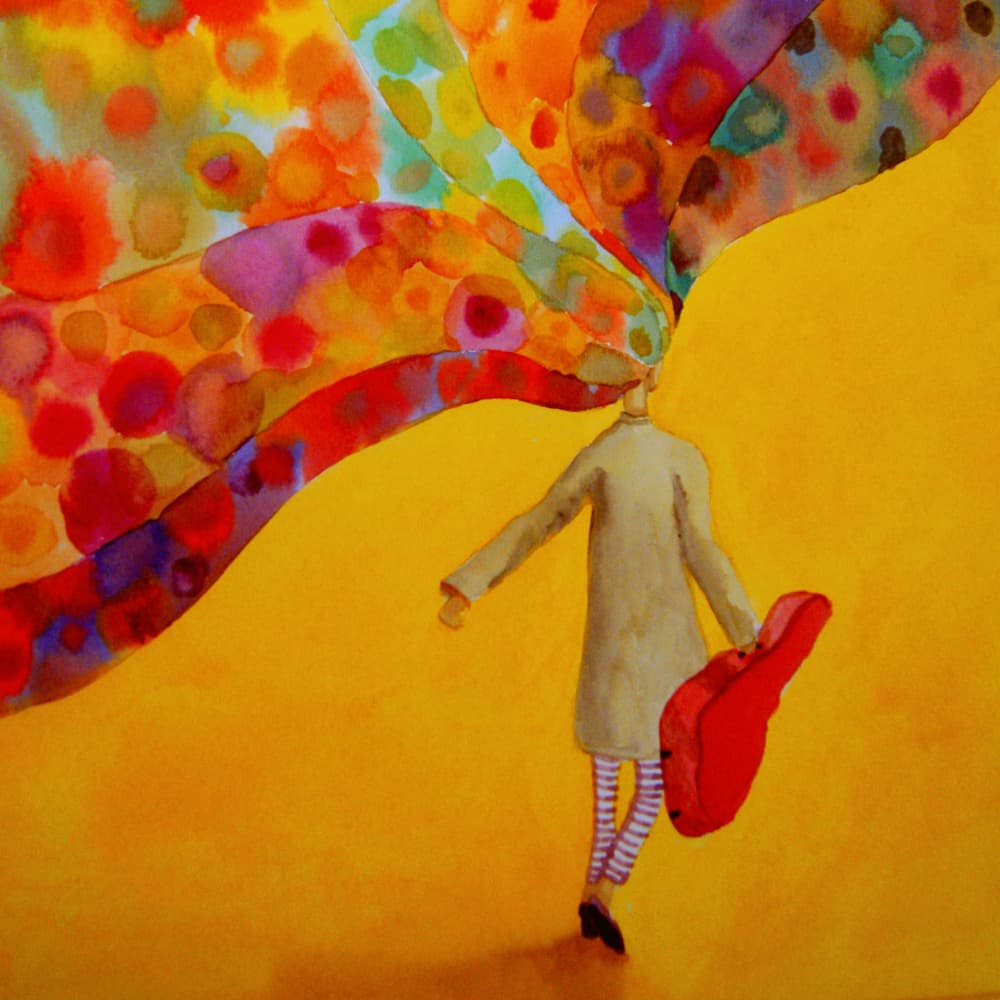 Vibrant Musical Journey by Sylvie Demers — canvas wall art