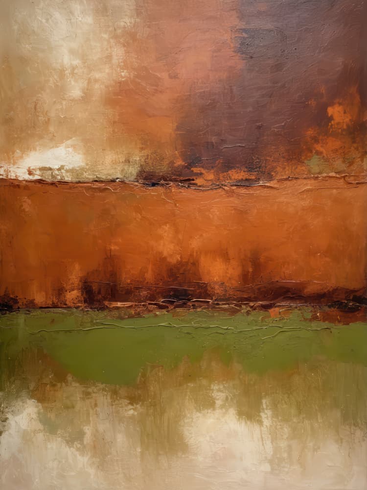 Warm Abstract Fields by Alpenglow Workshop — canvas wall art