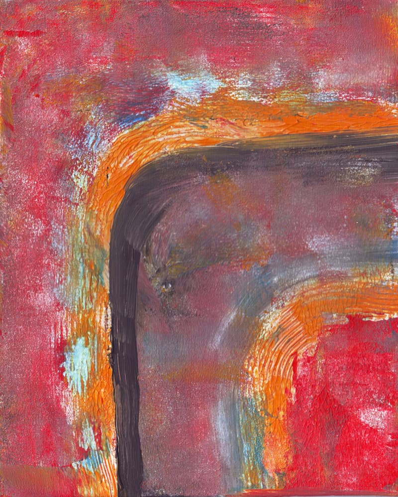 Dynamic Red Abstract by Rafal Kulik — canvas wall art