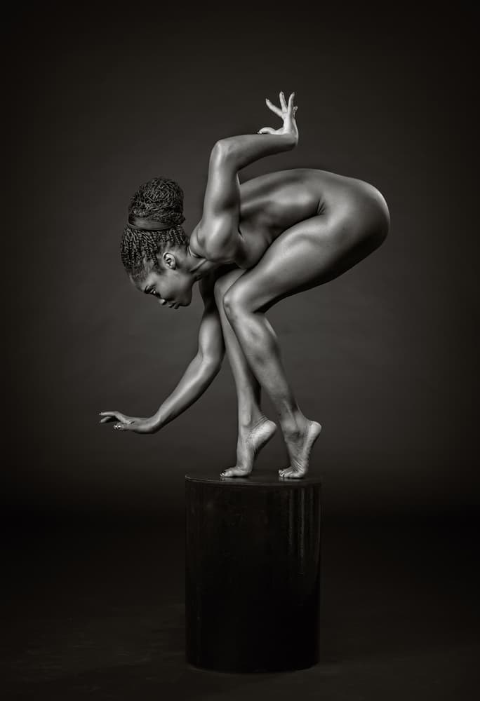 Sculpted Dancer Pose by Catchlight Studio — canvas wall art