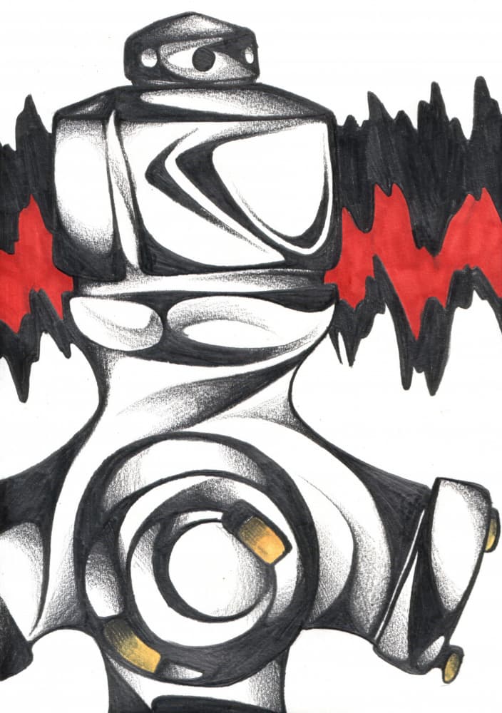 Dynamic Fire Hydrant by Kulik — canvas wall art