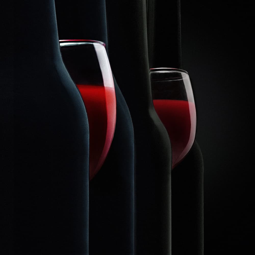 Elegant Wine Silhouette by Аntonik — canvas wall art