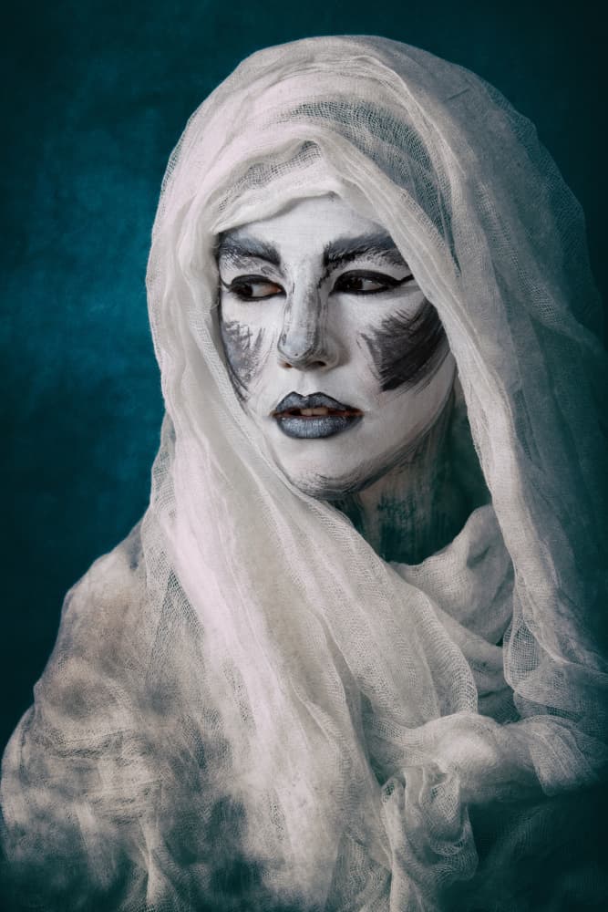 Mysterious Ghost Portrait by Mihai Bogdan R — canvas wall art