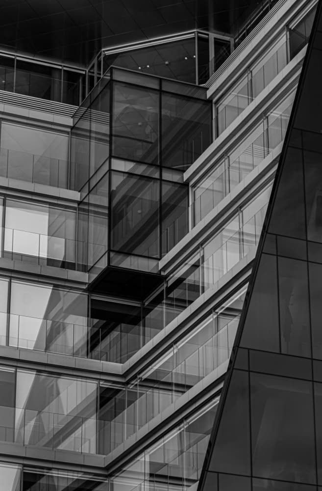Sleek Urban Geometry by Secundino Losada — canvas wall art