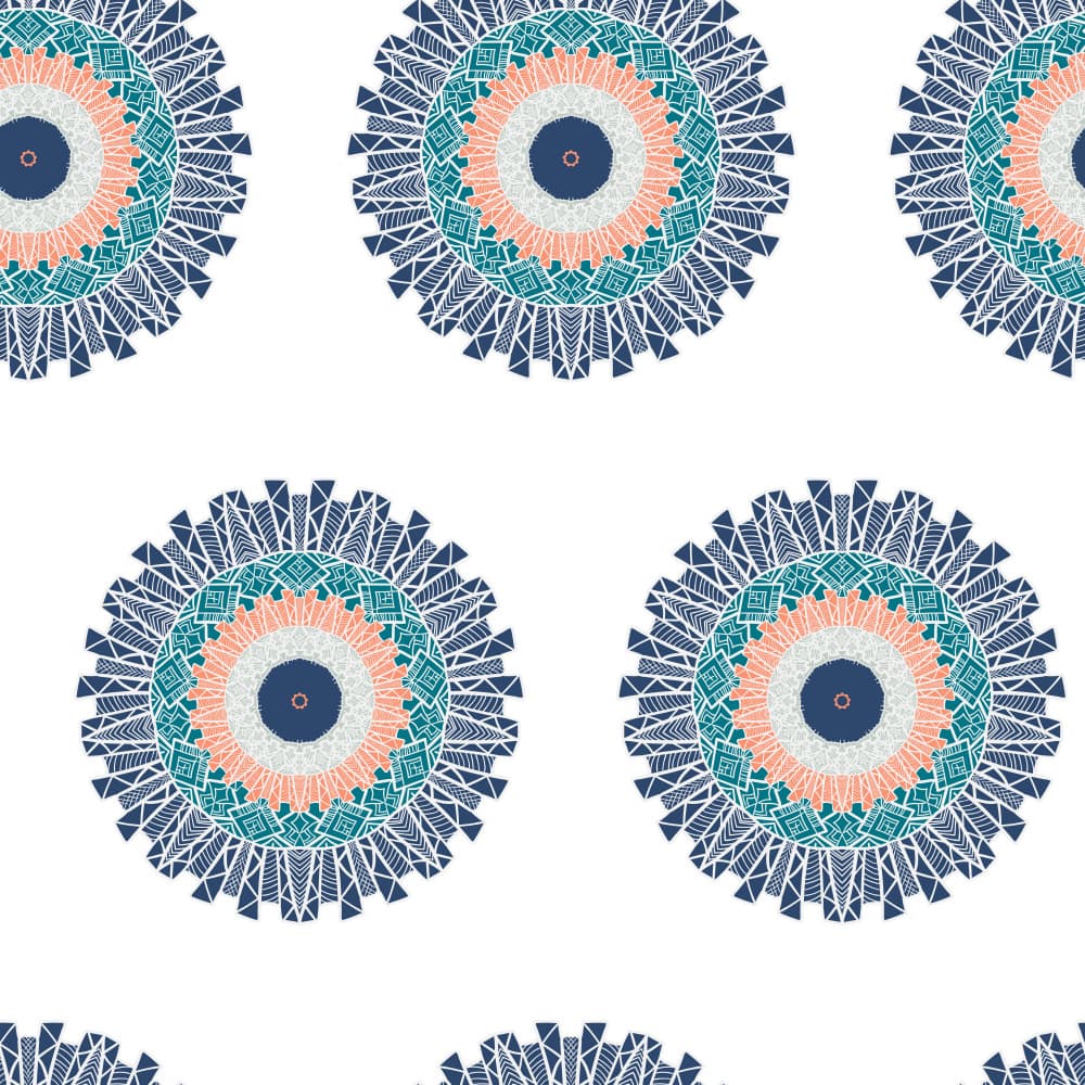Boho Mandala Pattern by Marika Barsrsind — canvas wall art