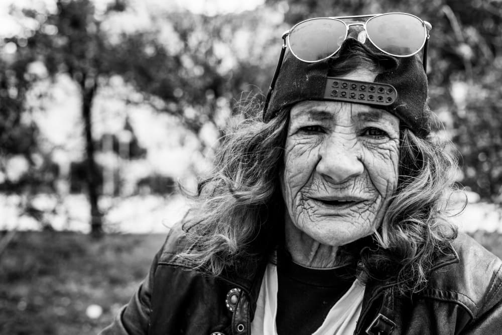 Weathered Woman Portrait by António Zarco — canvas wall art