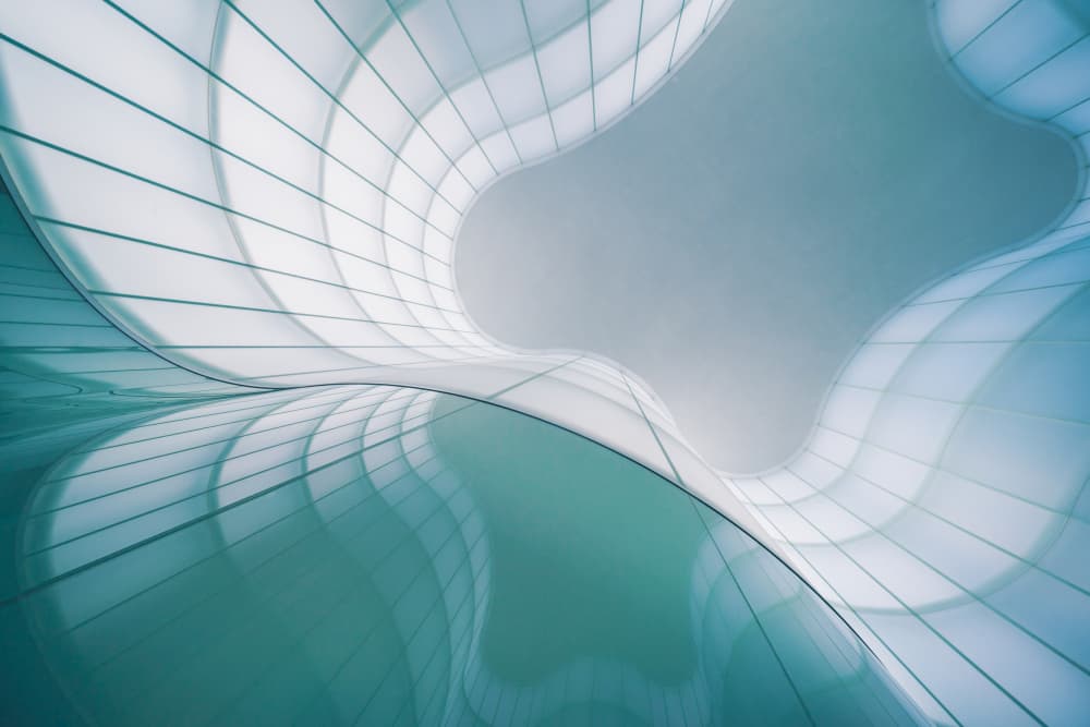 Flowing Glass Architecture by Marco Tagliarino — canvas wall art