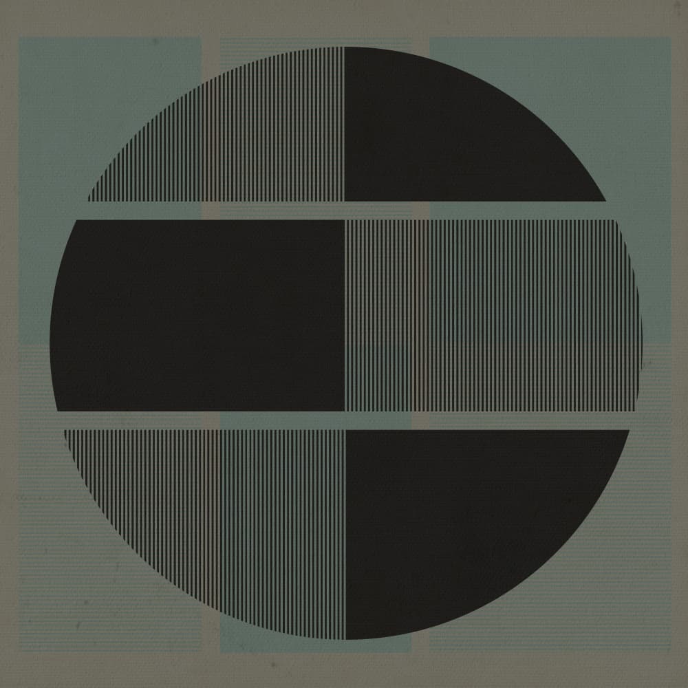 Segmented Striped Circle by Carlos Perez Del Moro — canvas wall art
