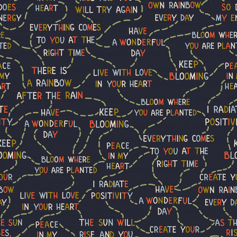 Colorful Quote Journey by Olena Kovalova — canvas wall art