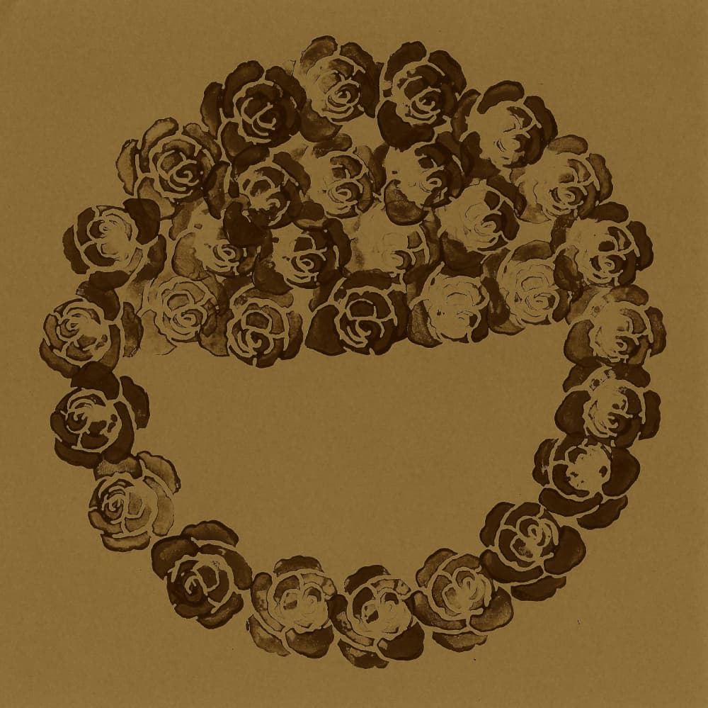 Vintage Rose Wreath by Santhosh ch — canvas wall art