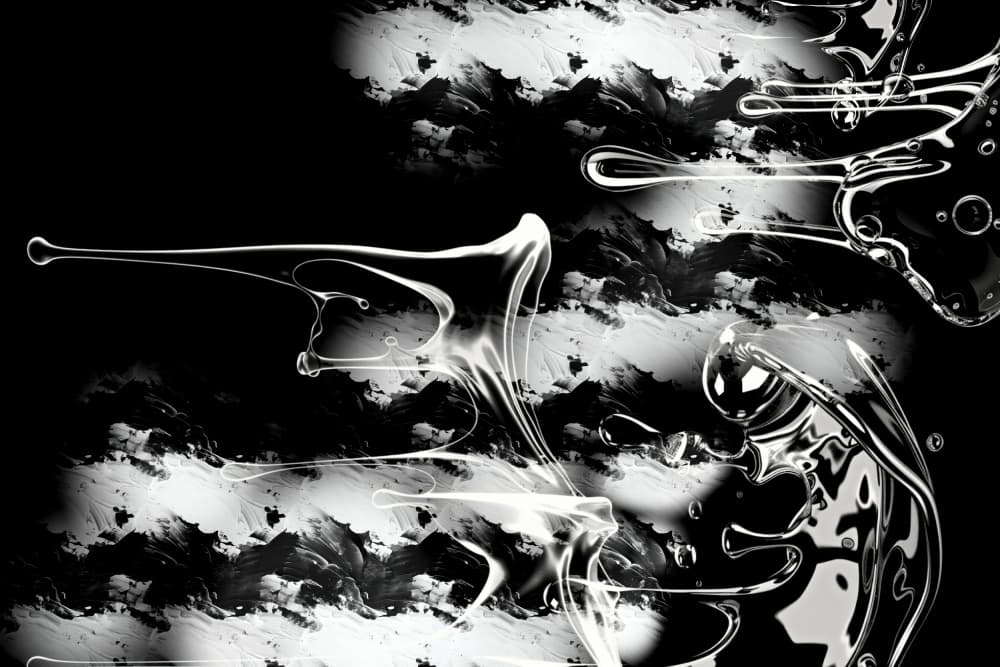 Abstract Liquid Forms by Rafal Kulik — canvas wall art