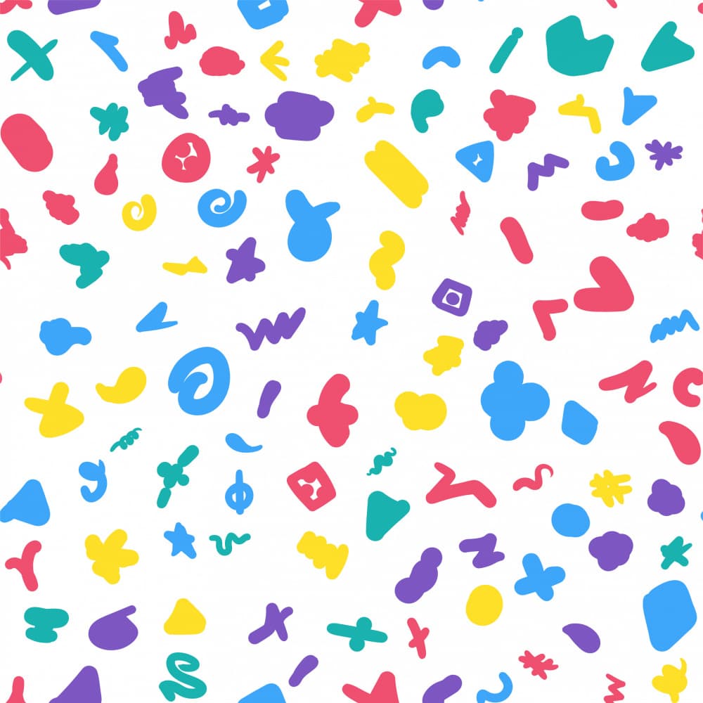 Vibrant Doodle Pattern by Marika Barsrsind — canvas wall art