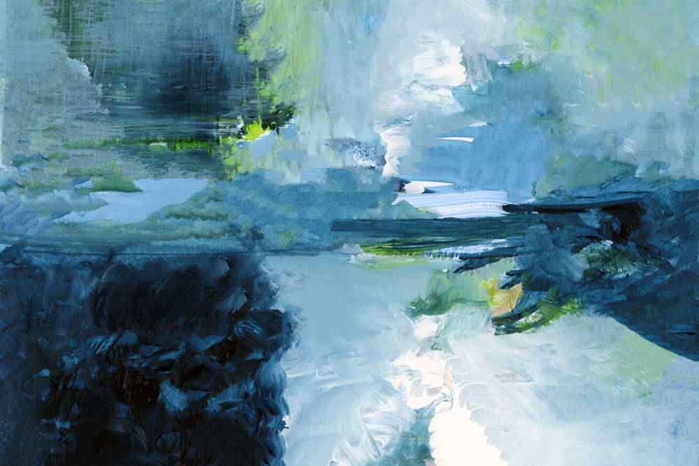 Tranquil Blue Green by cartissi — canvas wall art