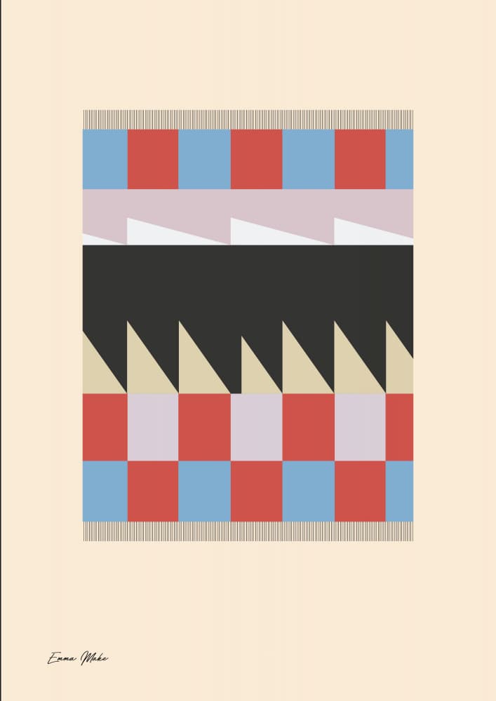 Bold Geometric Pattern by Emma Make — canvas wall art