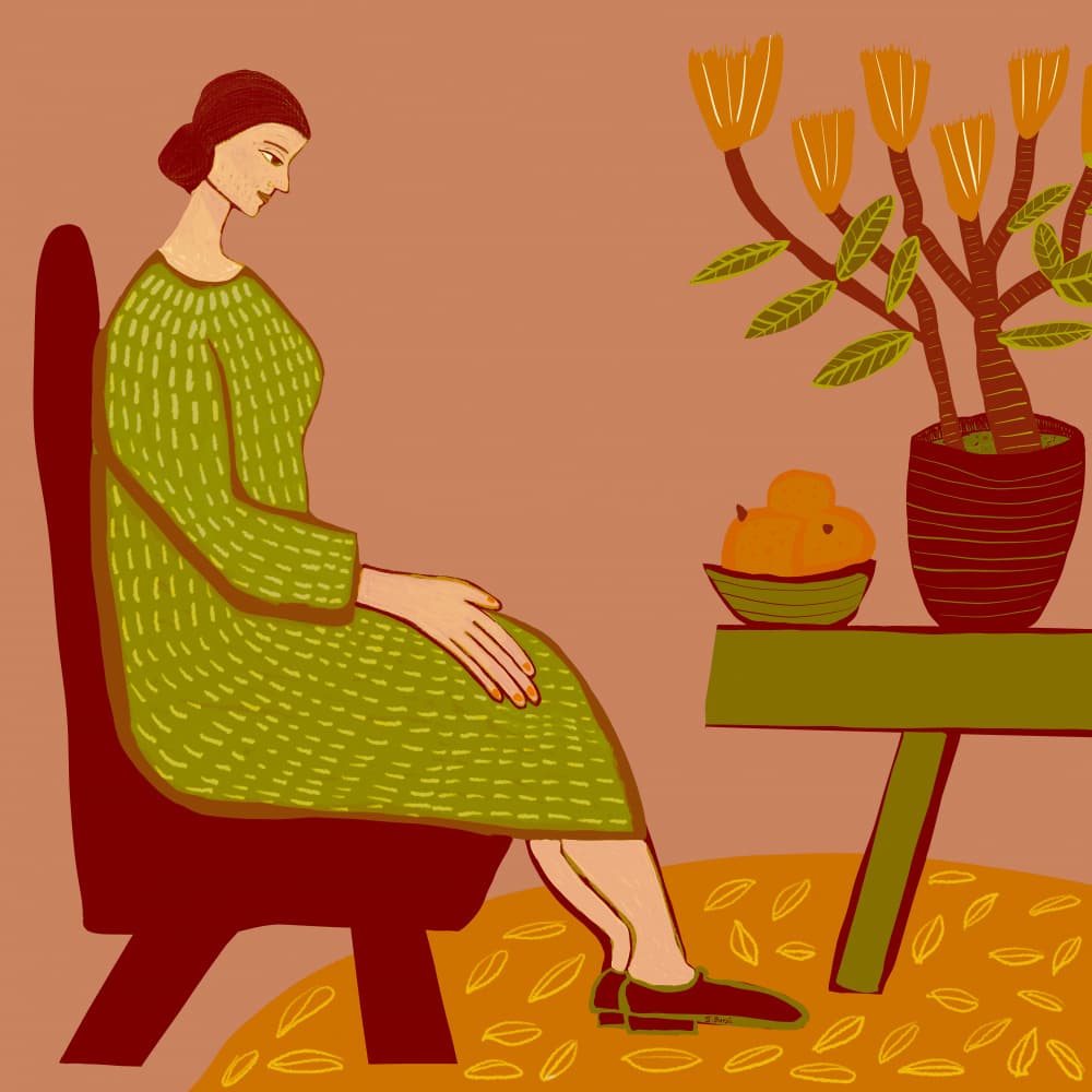 Quiet Moment Indoors by Sharyn Bursic — canvas wall art