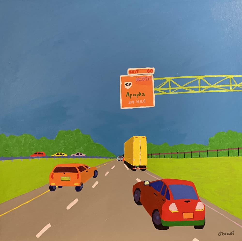 On the Way to Orlando by Sue Graef — canvas wall art