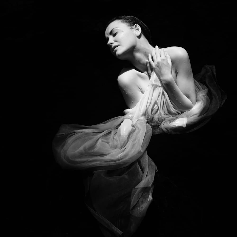 Floating Ethereal Woman by Mel Brackstone — canvas wall art