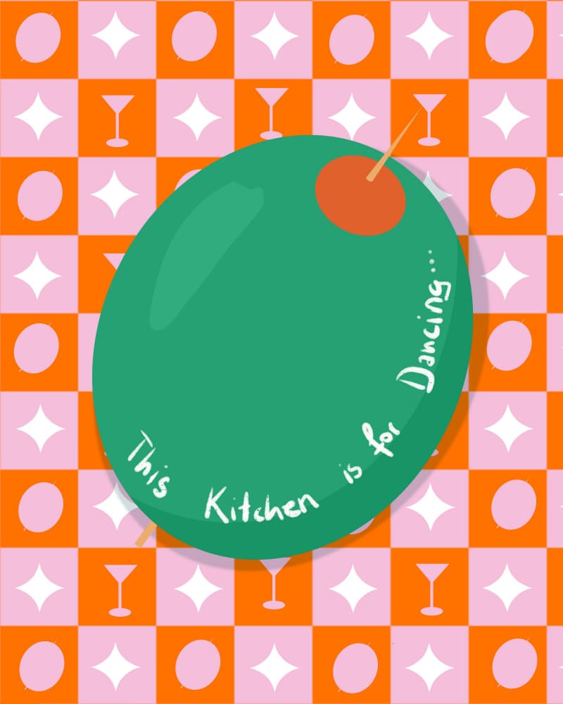 This Kitchen is for Dancing by Petra Lizde — canvas wall art