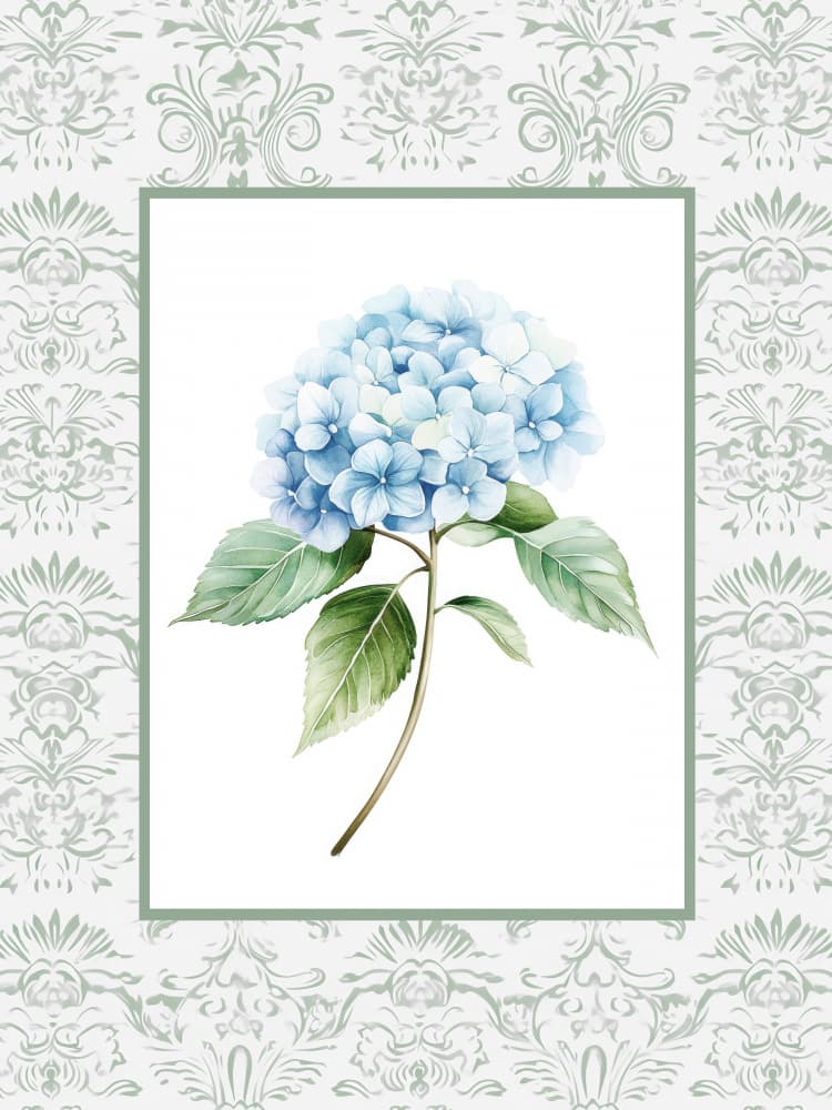 Blue Hydrangea by Kathrin Pienaar — canvas wall art